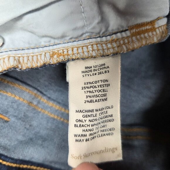 Soft Surroundings Skinny Jeans Womens 10 High Rise Ultimate Denim - Picture 9 of 9